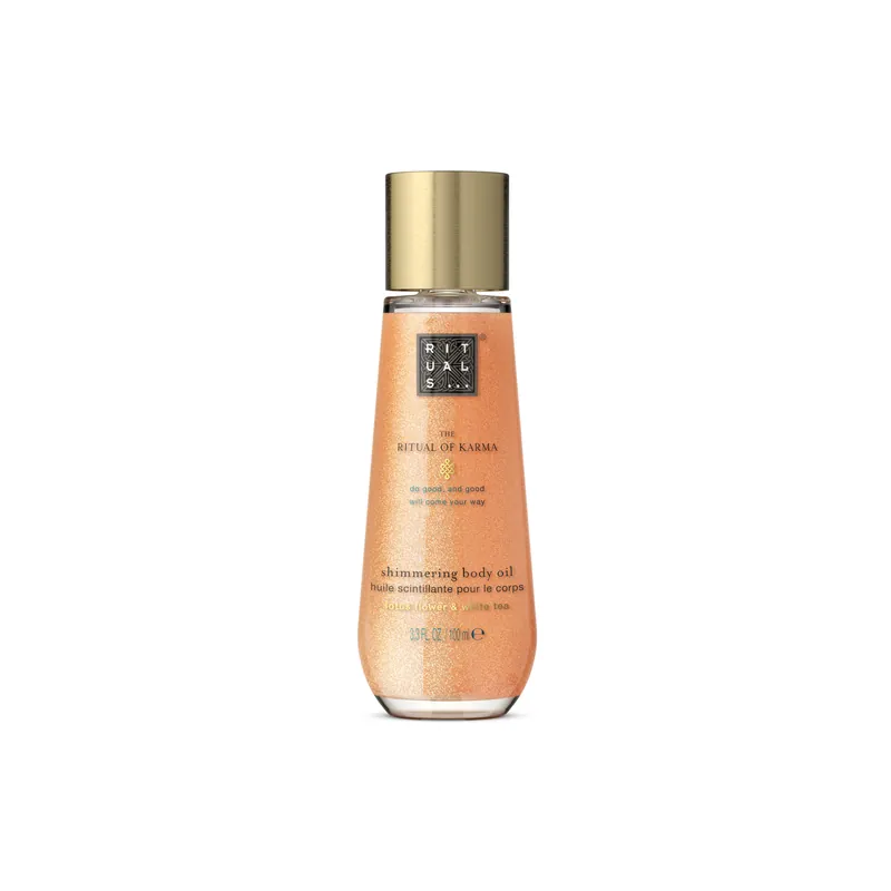Uutuus The Ritual of Karma Shimmering Body Oil