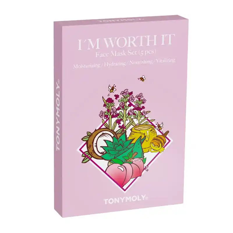 Korkea Laatu I'm Worth it Face Mask Set