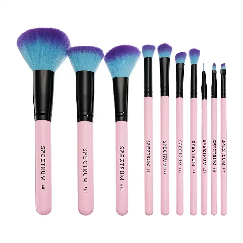 Pink Essential 10 Piece Brush Set Edullinen Hinta