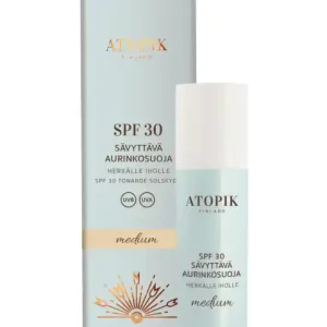 ATOPIK SPF 30 S&auml;vytt&auml;v&auml; Aurinkosuoja Medium, 30 ml Ajankohtainen