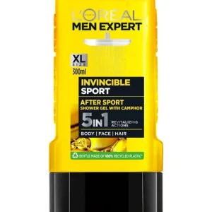 Men Expert Invincible Sport 5in1 -suihkugeeli, 300ml Aito