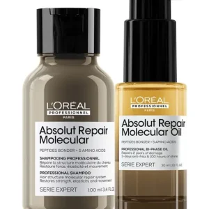 Absolut Repair Molecular Mini Duo Set -hiustenhoitopakkaus 100 + 30 ml Älä Missaa