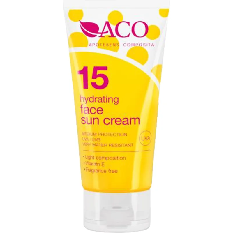 Alennus Sun Face Cream SPF15, 50ml