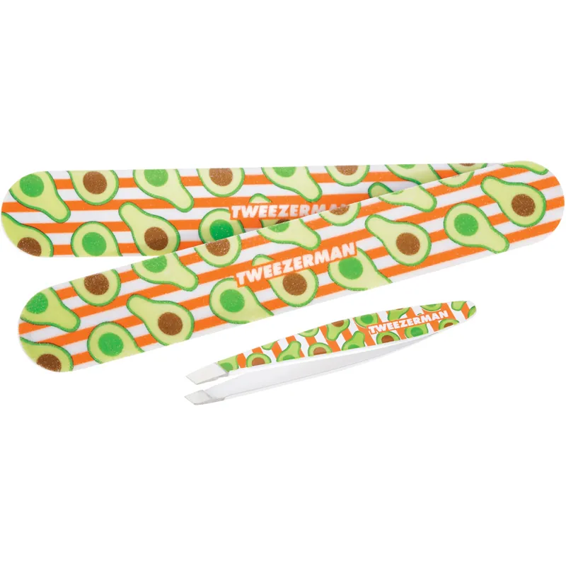 Avocado Duo Set Slant Tweezer & Nailfile Uusi Kokoelma